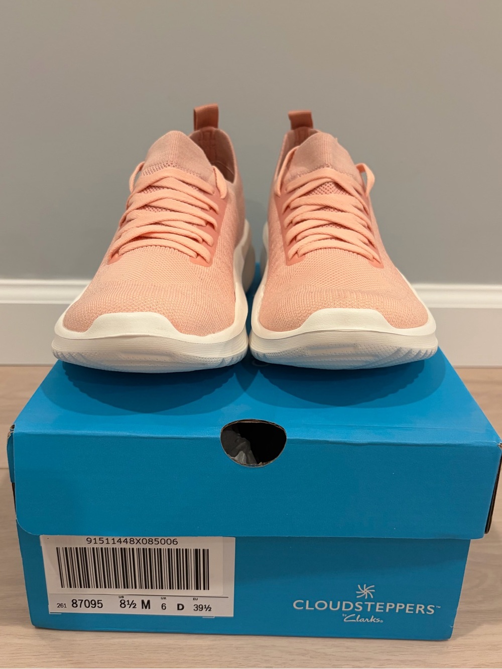 Clarks Women's Peach Knit Slip-On Sneakers